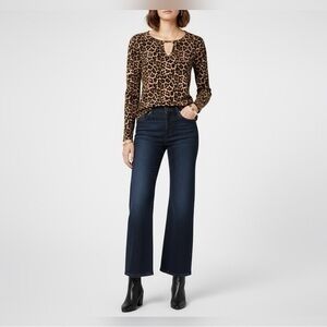 Leopard Print Long Sleeve Top